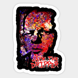 Jackson Pollock Inspired Design Sticker